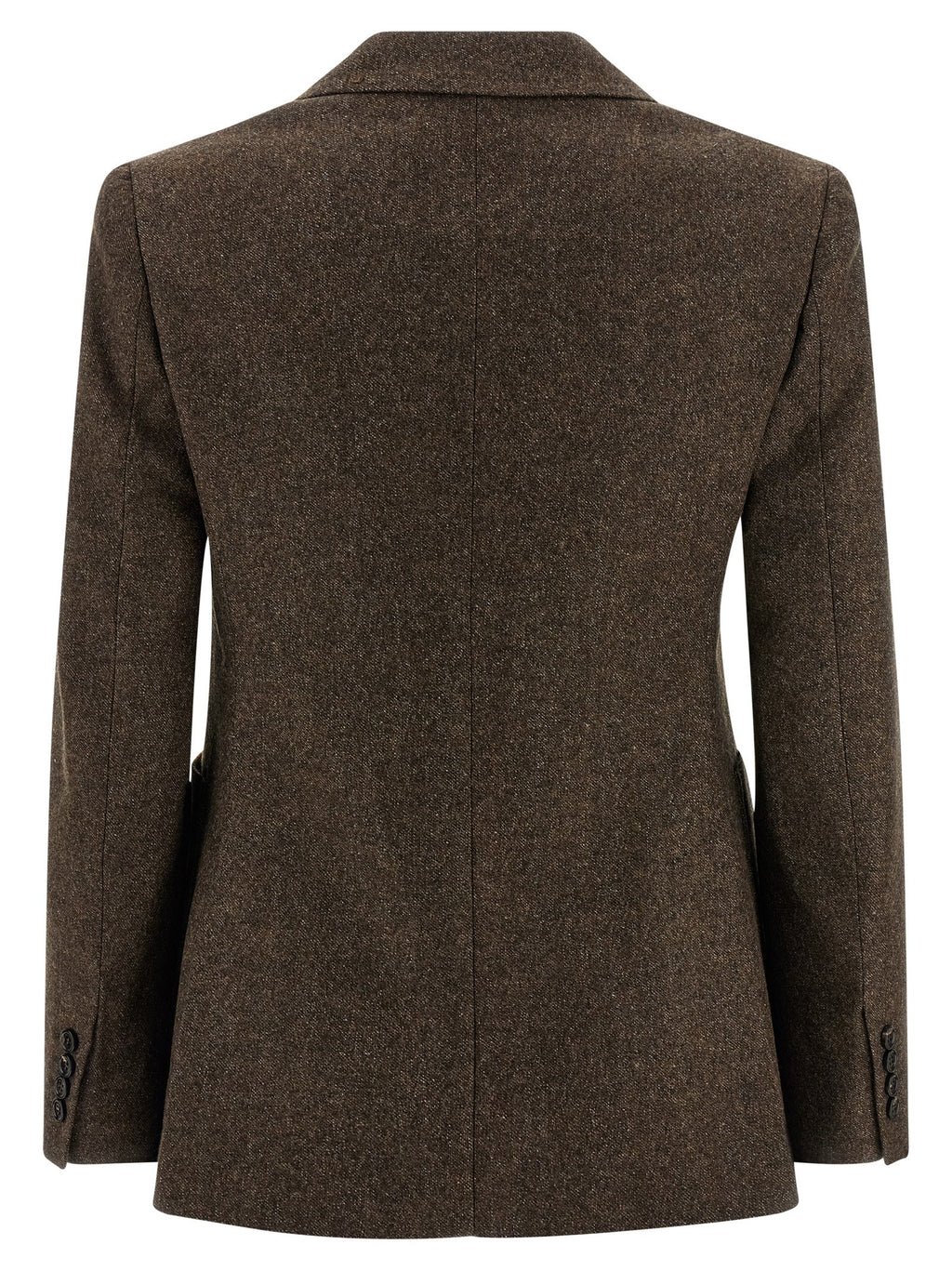 Brauner Blazer aus reiner Schurwolle