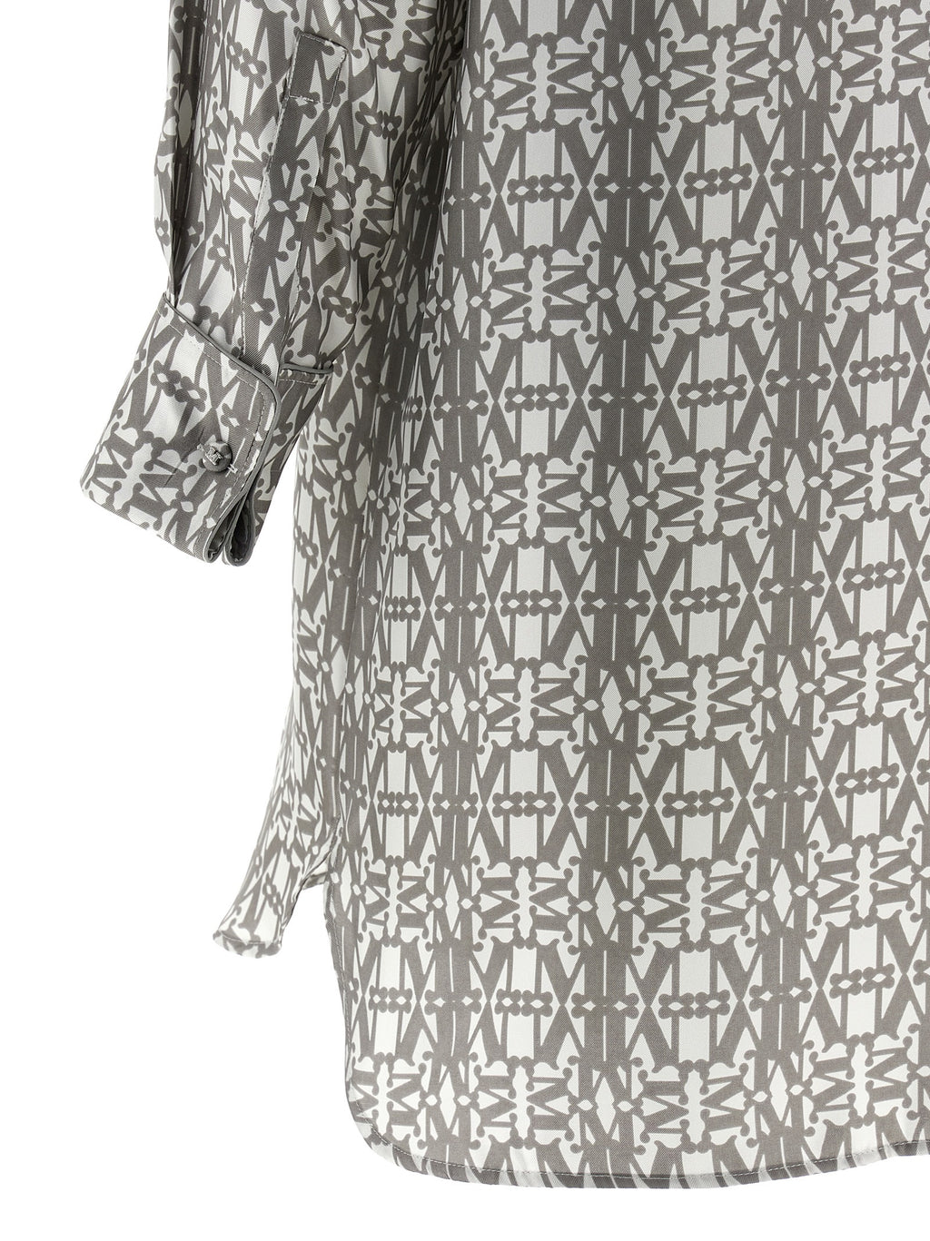 Graues Seiden-Minikleid