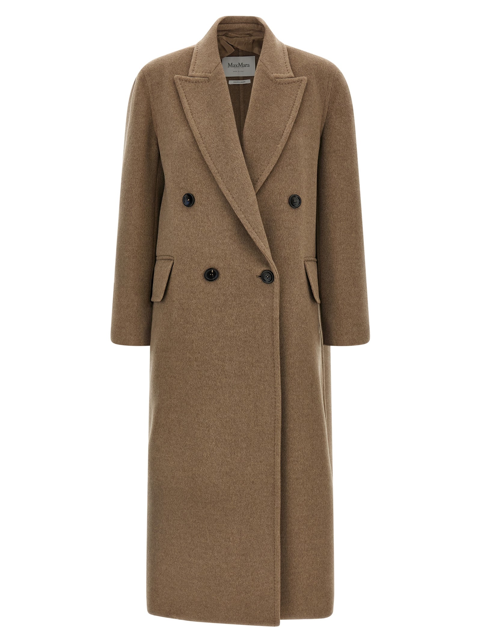 Beiger Kaschmir-Mantel Max Mara