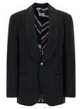 Schwarzer Blazer aus reiner Schurwolle