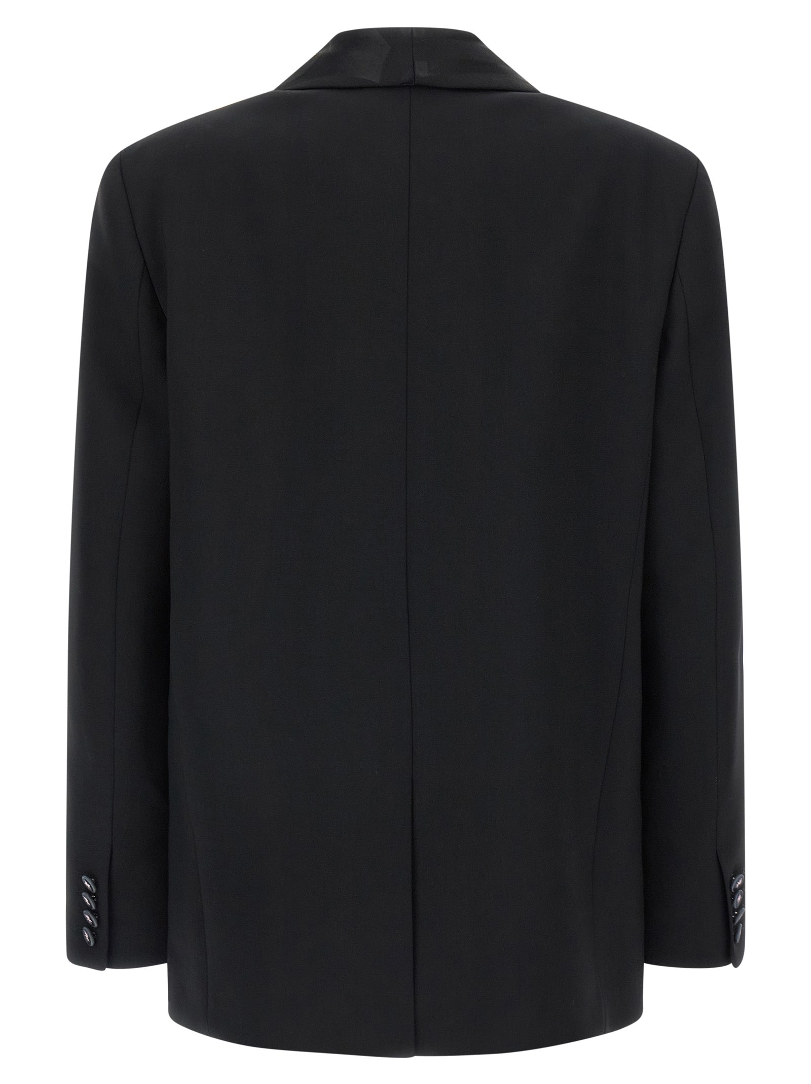 Schwarzer Blazer aus reiner Schurwolle