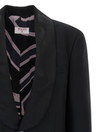 Schwarzer Blazer aus reiner Schurwolle