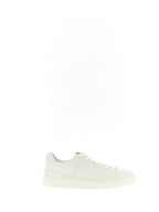 Weiße Kalbsleder Low-Top-Sneaker