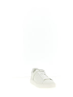 Weiße Kalbsleder Low-Top-Sneaker