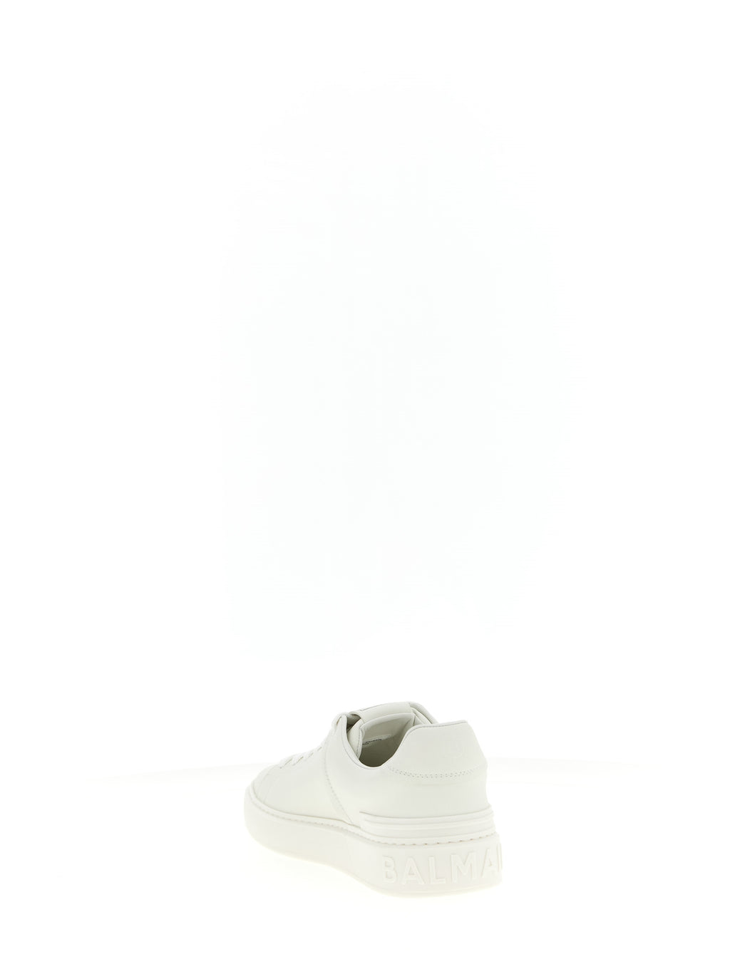 Weiße Kalbsleder Low-Top-Sneaker