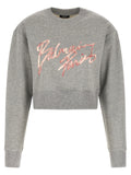 Grauer Baumwollpullover