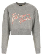 Grauer Baumwollpullover