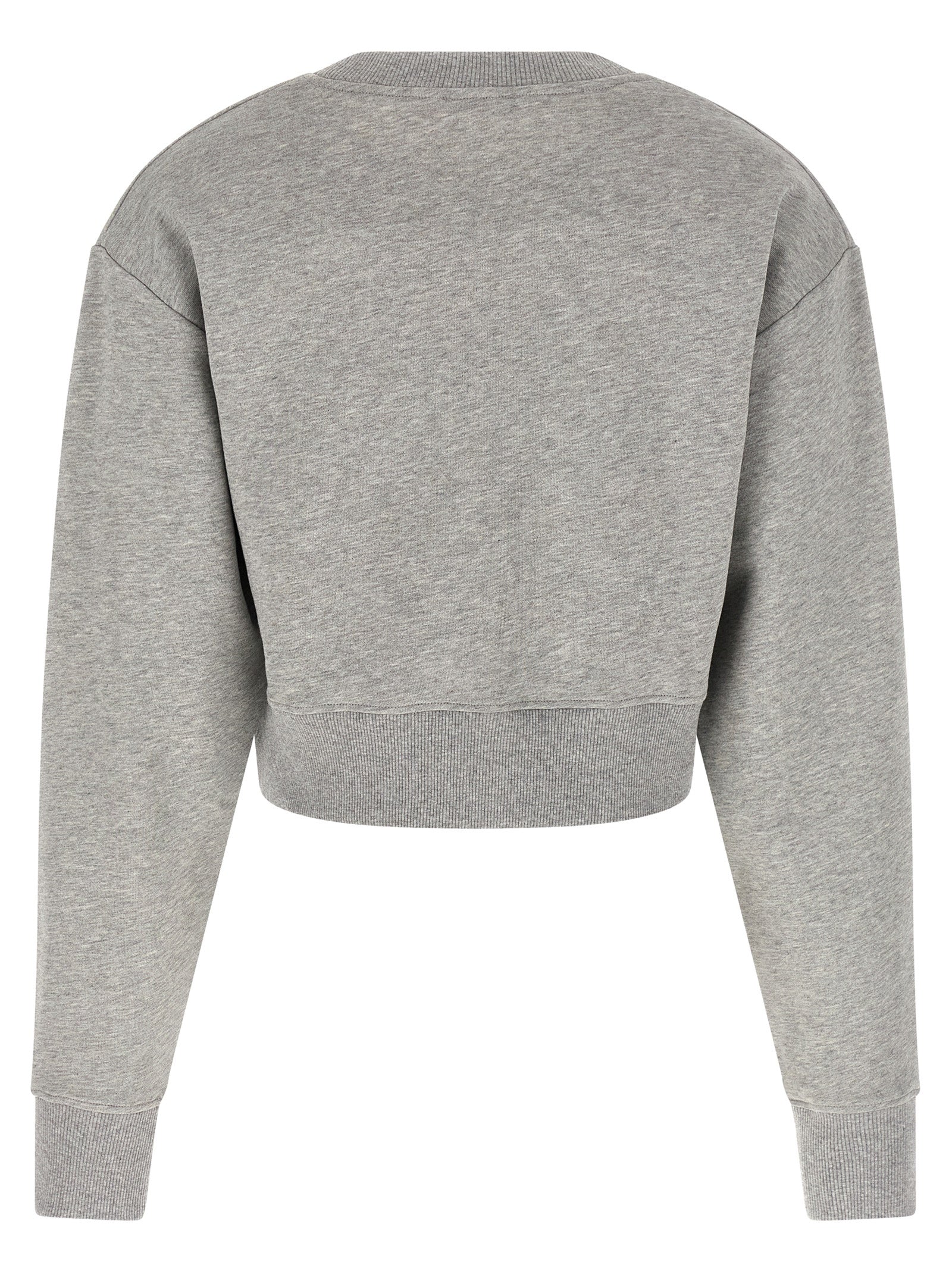 Grauer Baumwollpullover