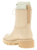 Beige PVC Stiefeletten
