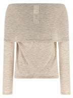 Beige Cashmere Cardigan