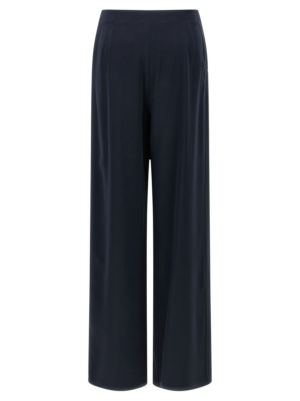 Blaue Seidenhose für die Freizeit