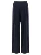 Blaue Seidenhose für die Freizeit