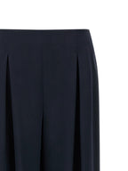 Blaue Seidenhose für die Freizeit