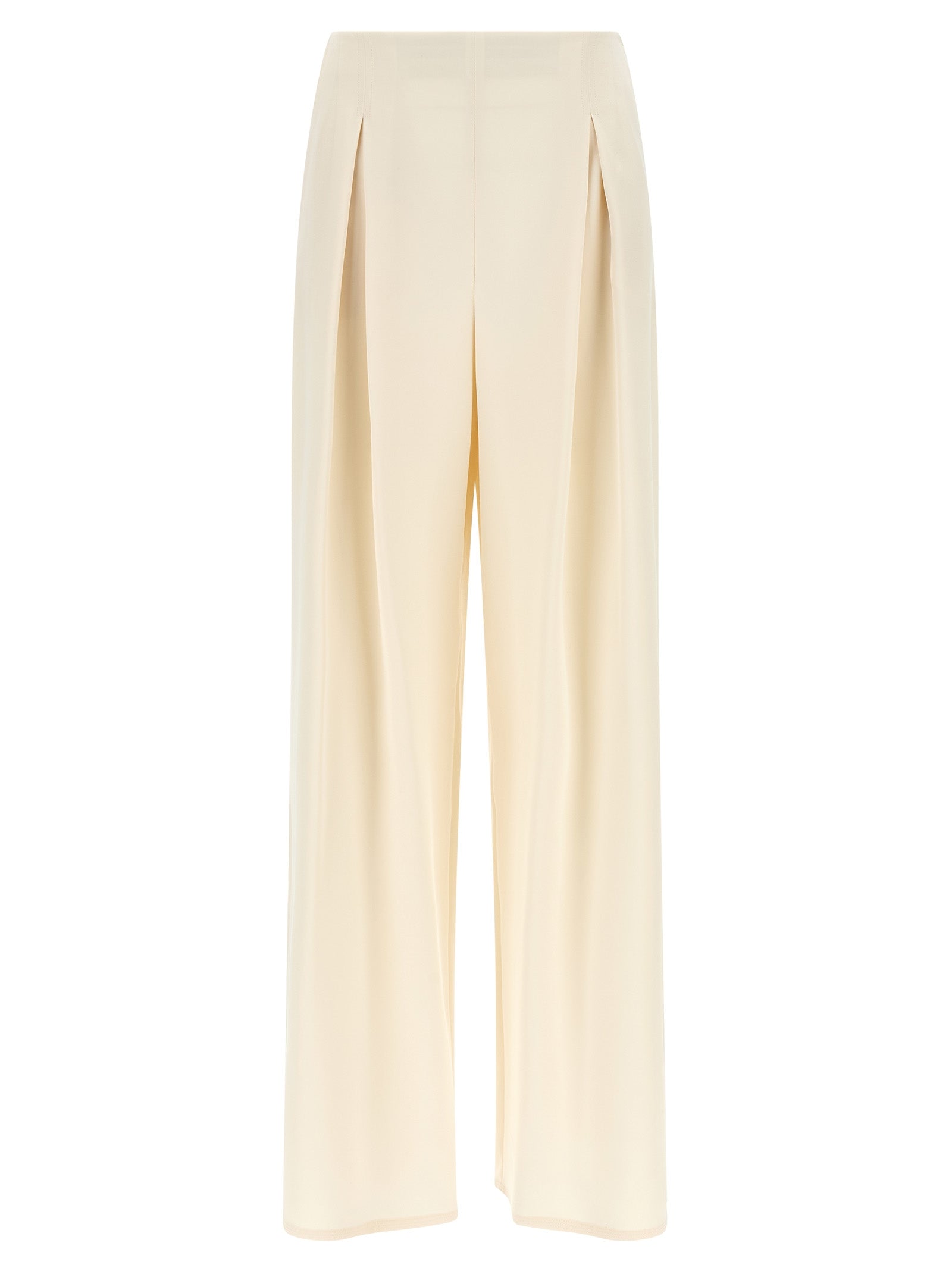 Weiße Seidenhose für den Alltag