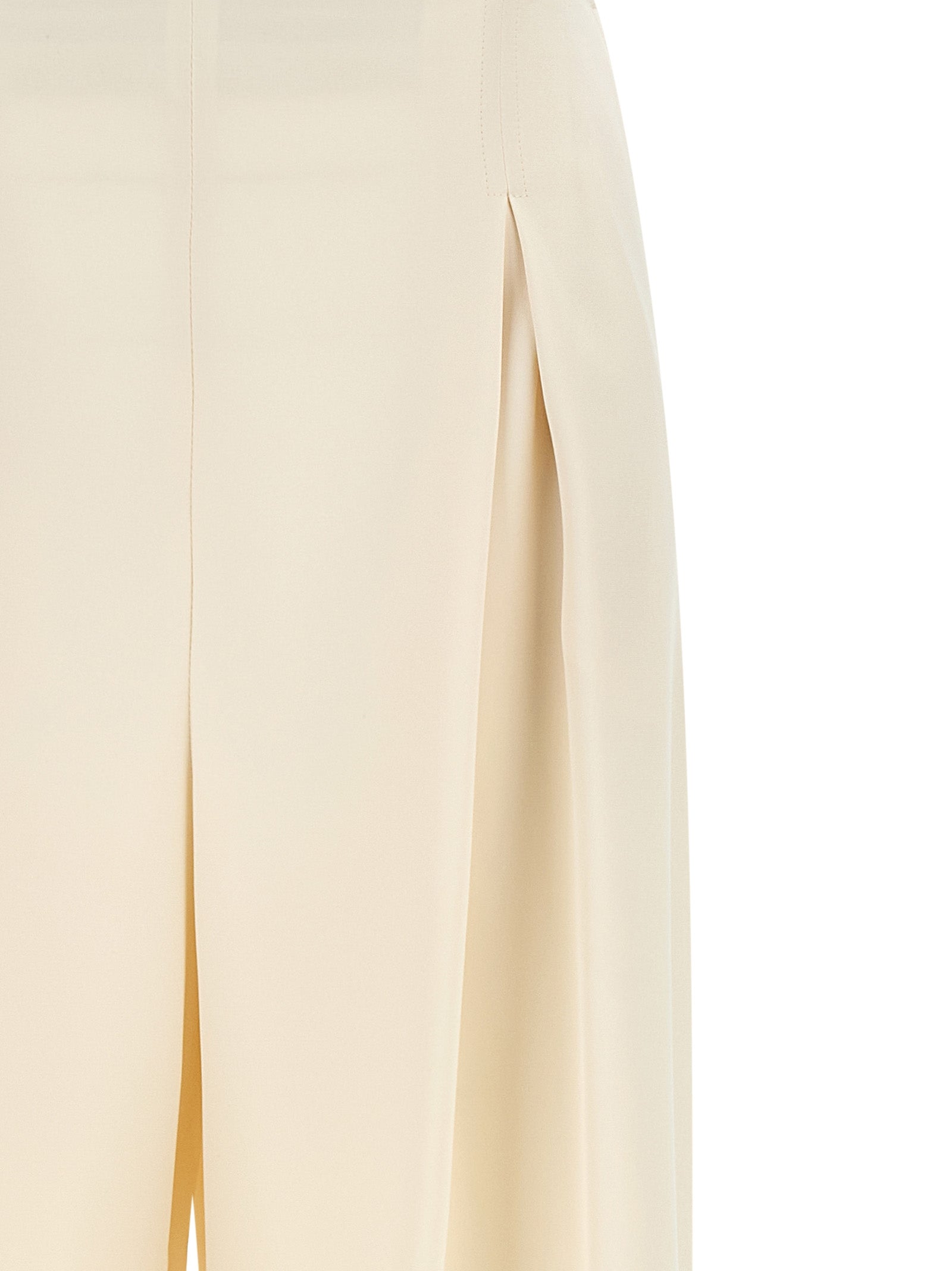 Weiße Seidenhose für den Alltag