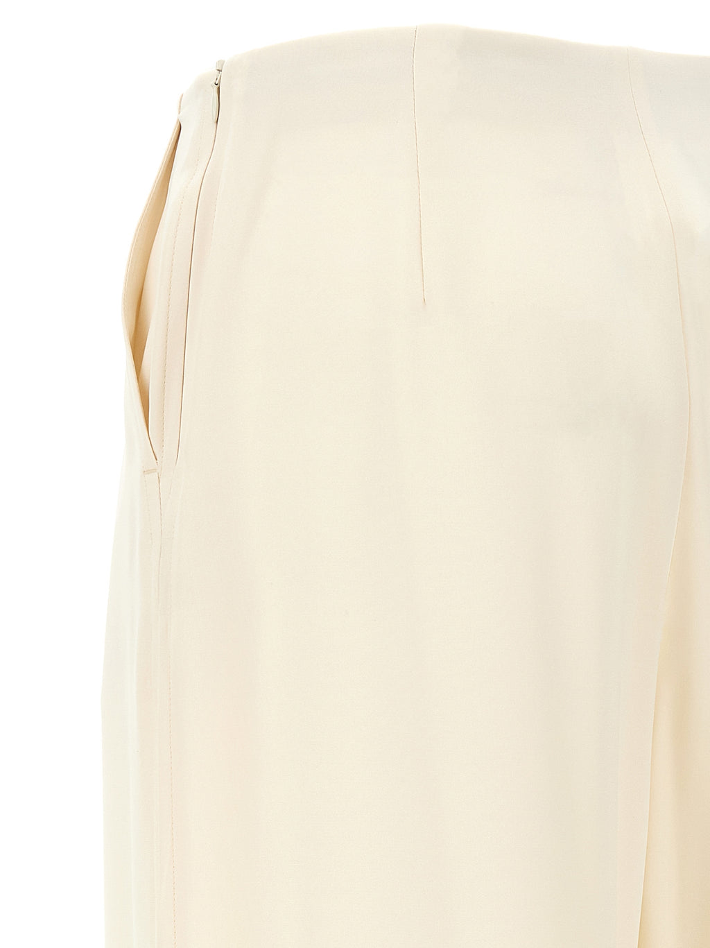 Weiße Seidenhose für den Alltag
