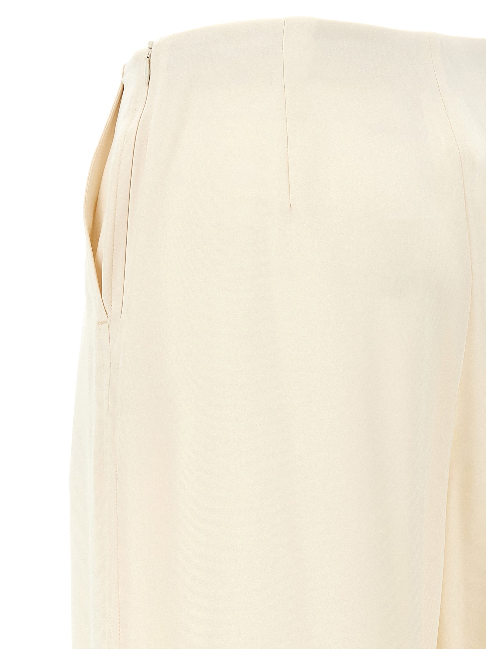Weiße Seidenhose für den Alltag