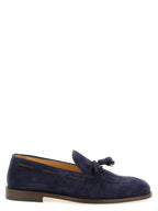Mokassins aus blauem Kalbsleder