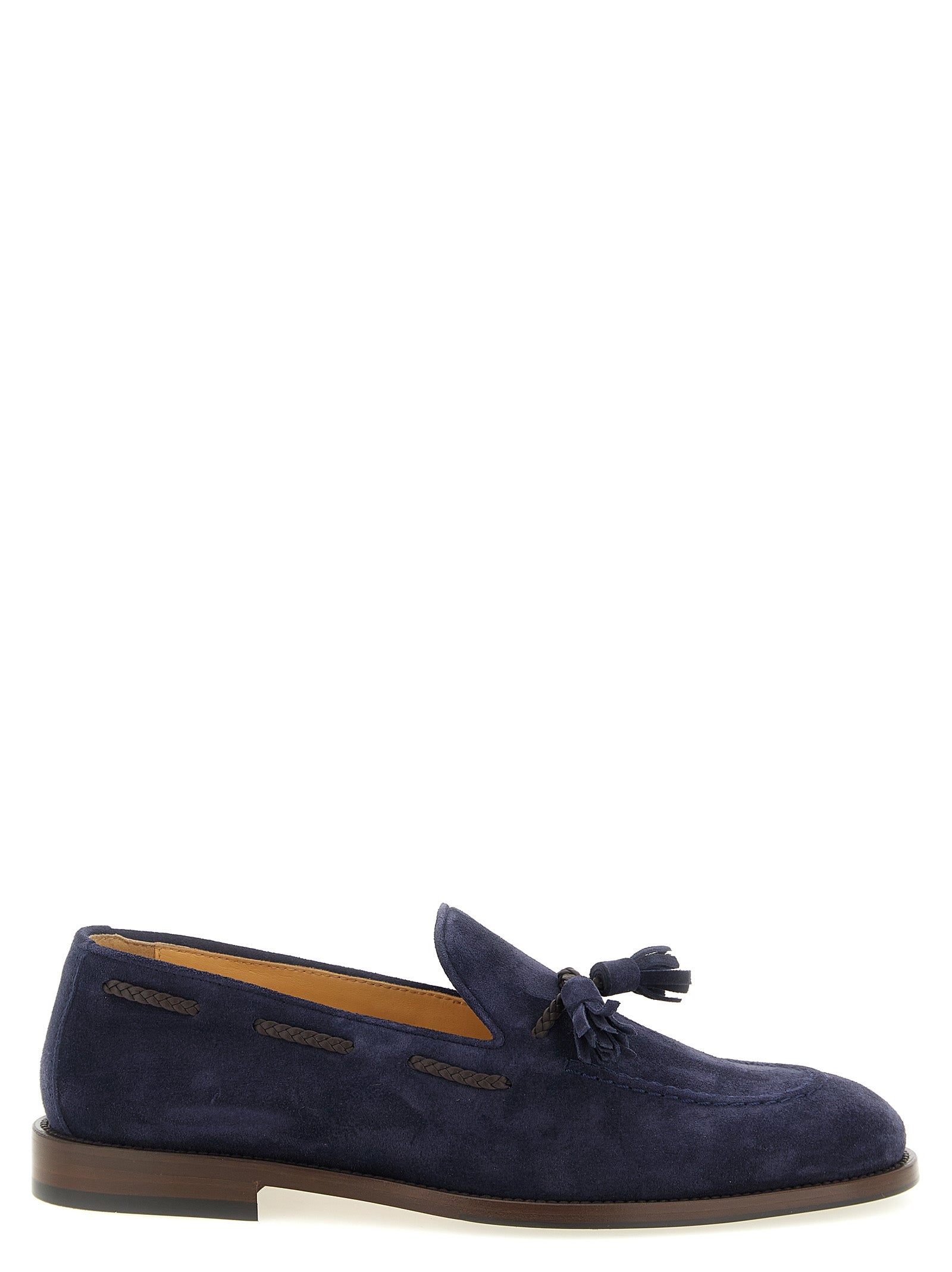 Mokassins aus blauem Kalbsleder
