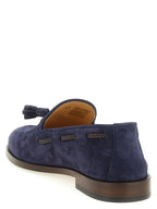 Mokassins aus blauem Kalbsleder