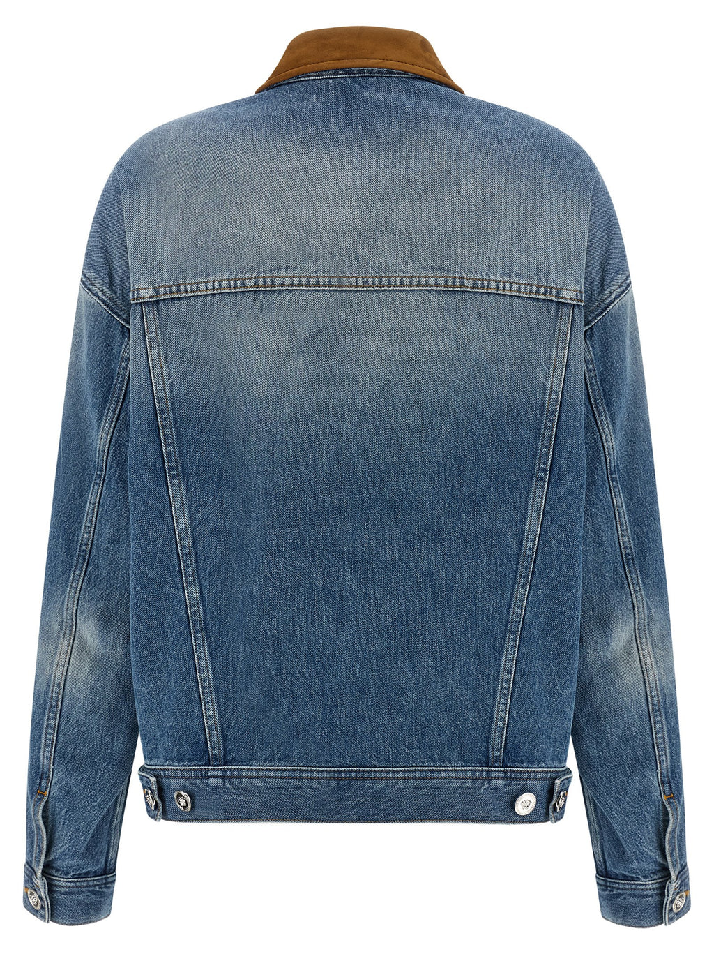 Blaue Jeansjacke aus Baumwolle