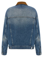 Blaue Jeansjacke aus Baumwolle