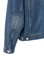 Blaue Jeansjacke aus Baumwolle