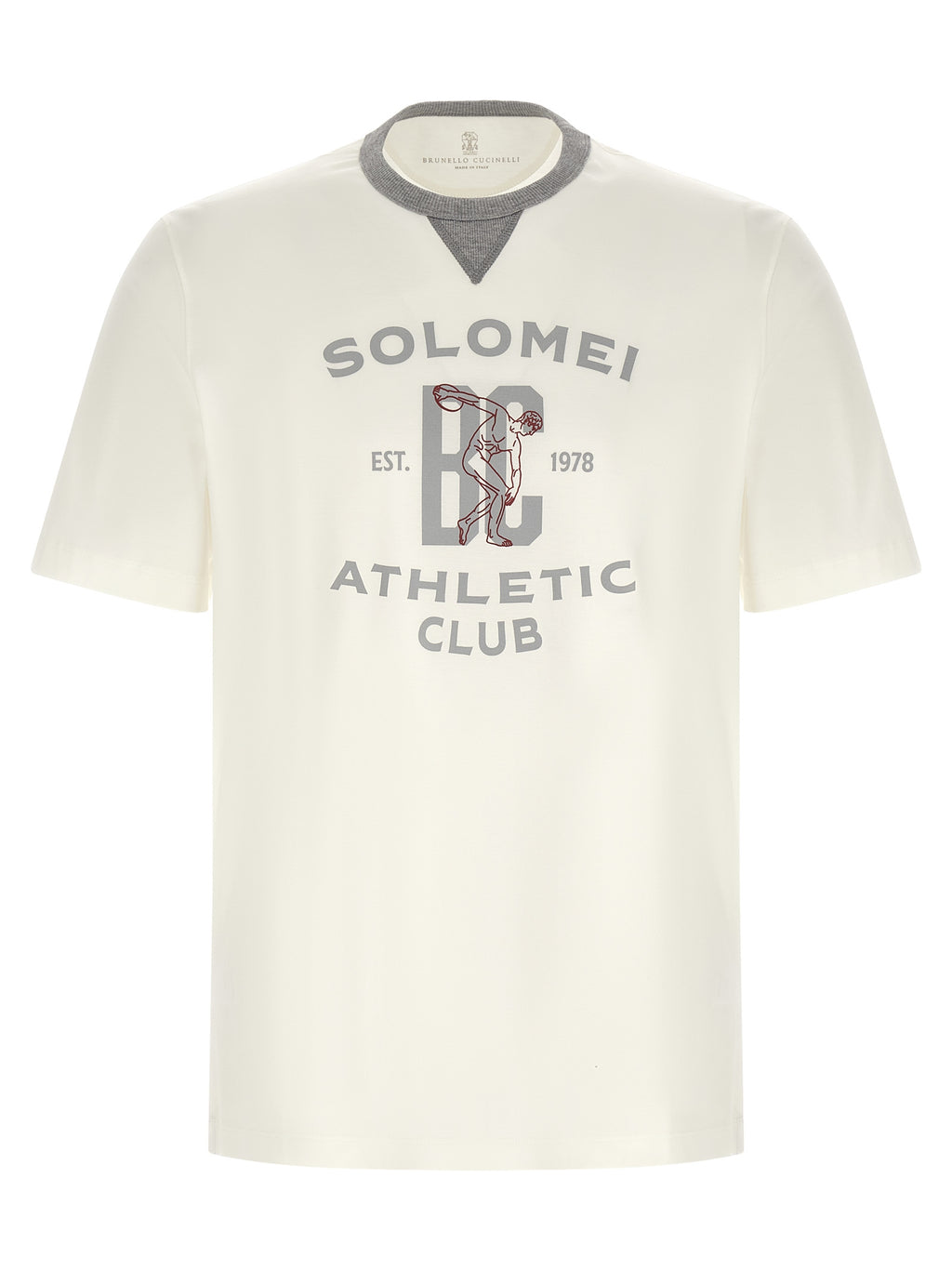 Weißes Baumwoll-T-Shirt
