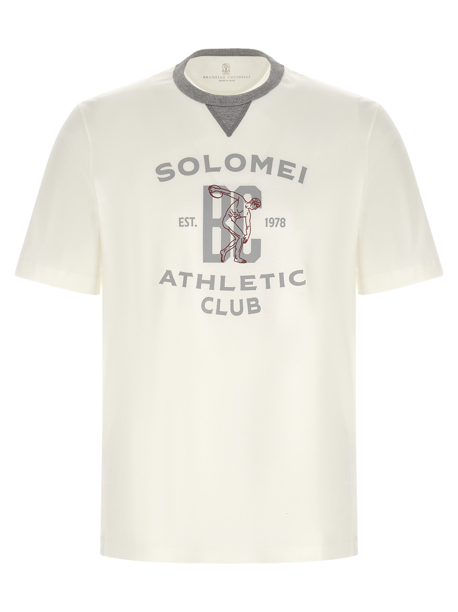 Weißes Baumwoll-T-Shirt