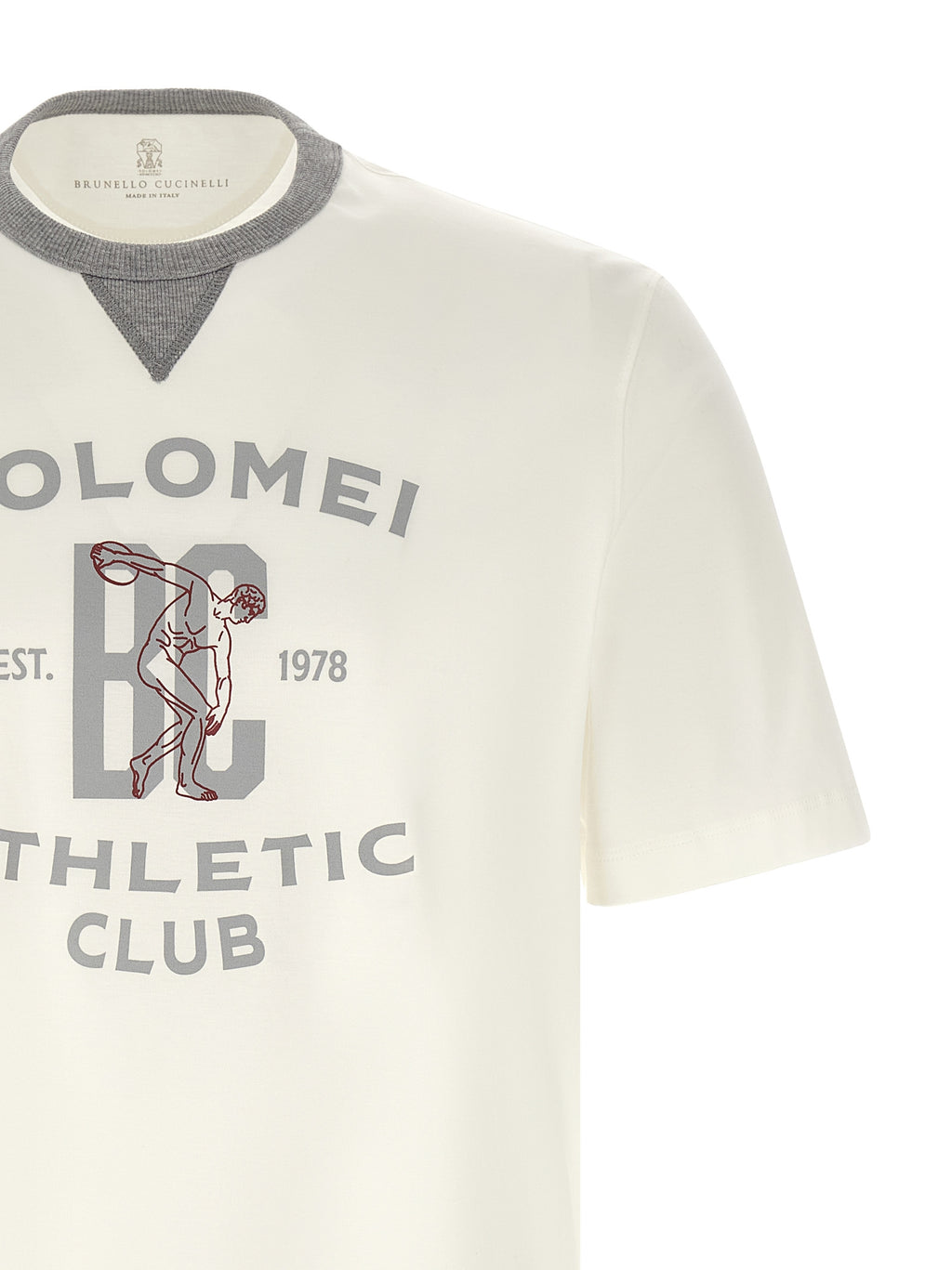 Weißes Baumwoll-T-Shirt
