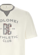 Weißes Baumwoll-T-Shirt