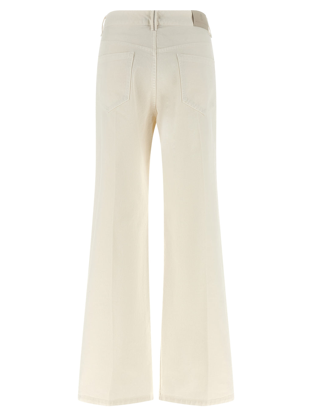 Weiße Baumwolljeans im Relaxed Fit