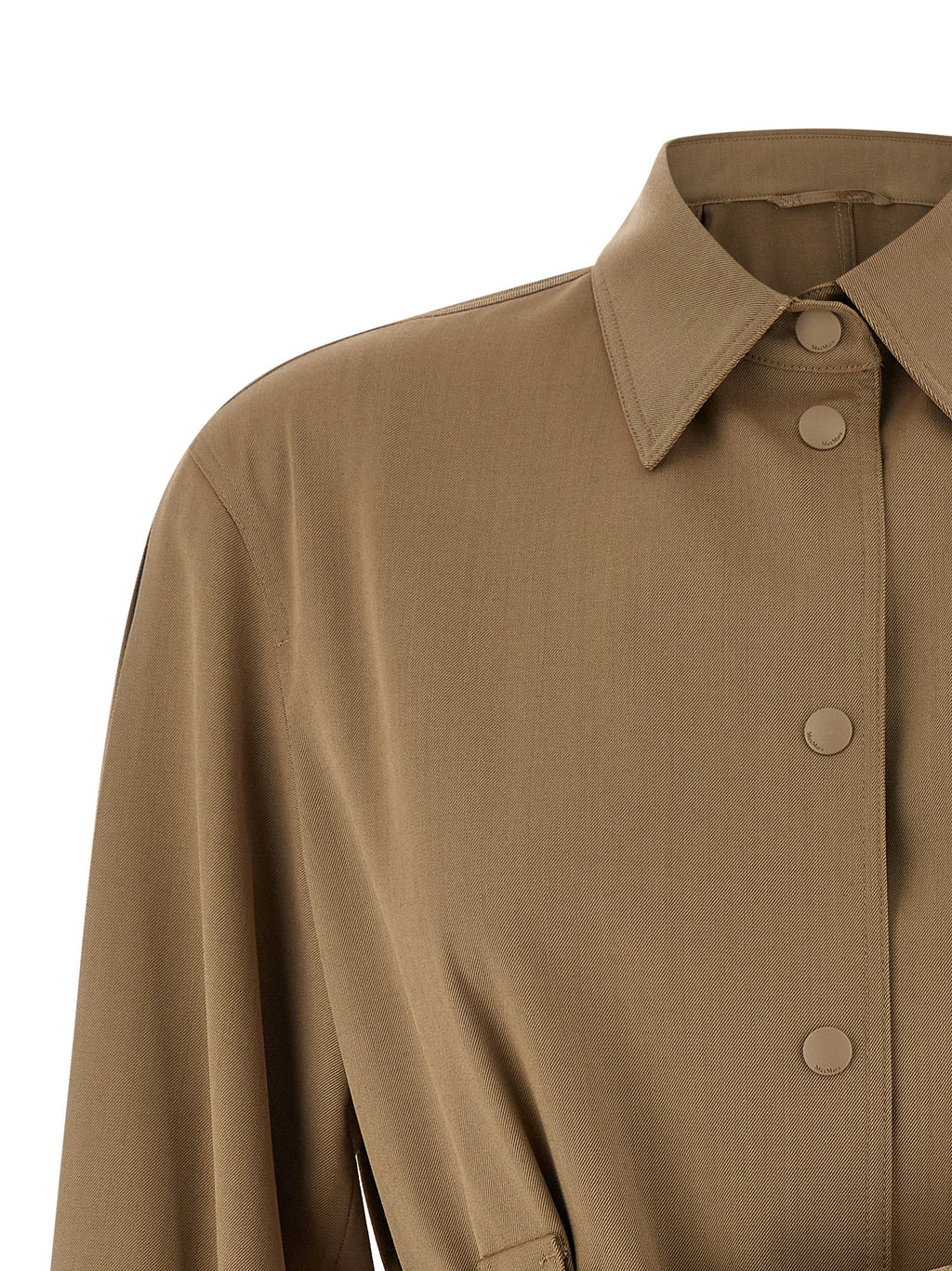 Bluse aus reiner Schurwolle in Beige