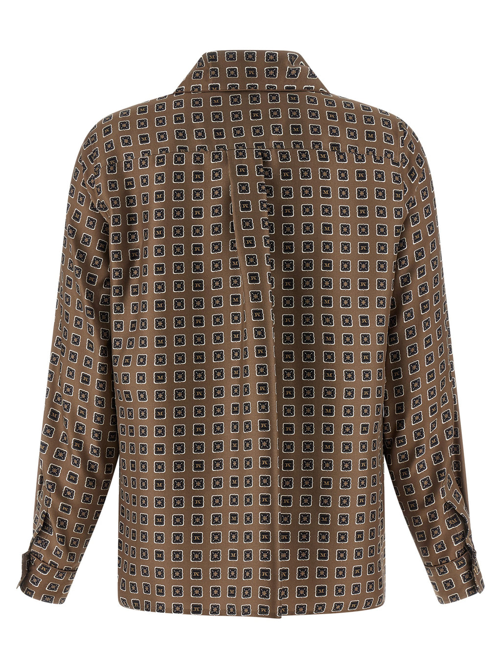 Braune Seidenbluse