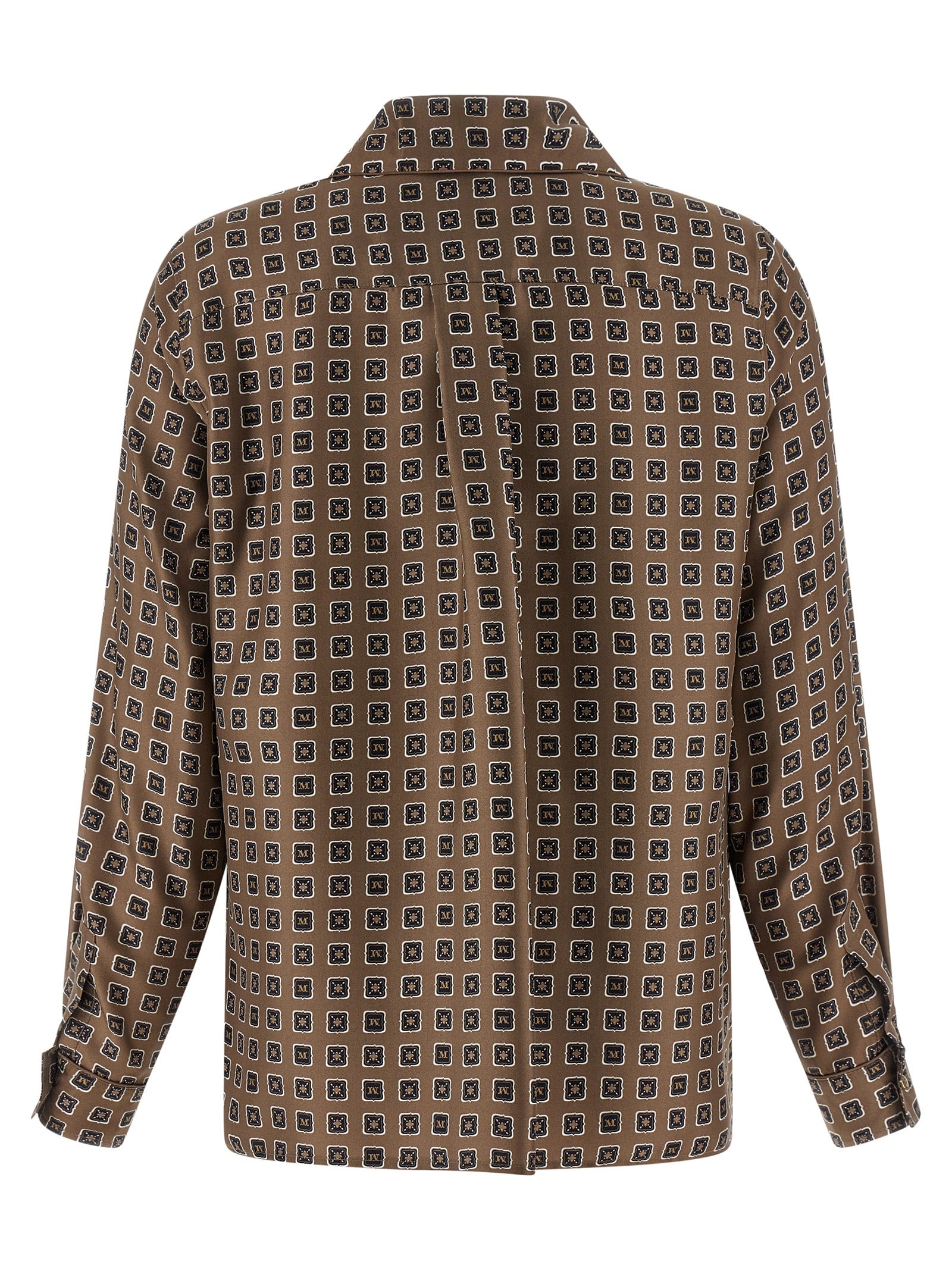 Braune Seidenbluse