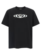 Schwarzes Bio-Baumwoll-T-Shirt