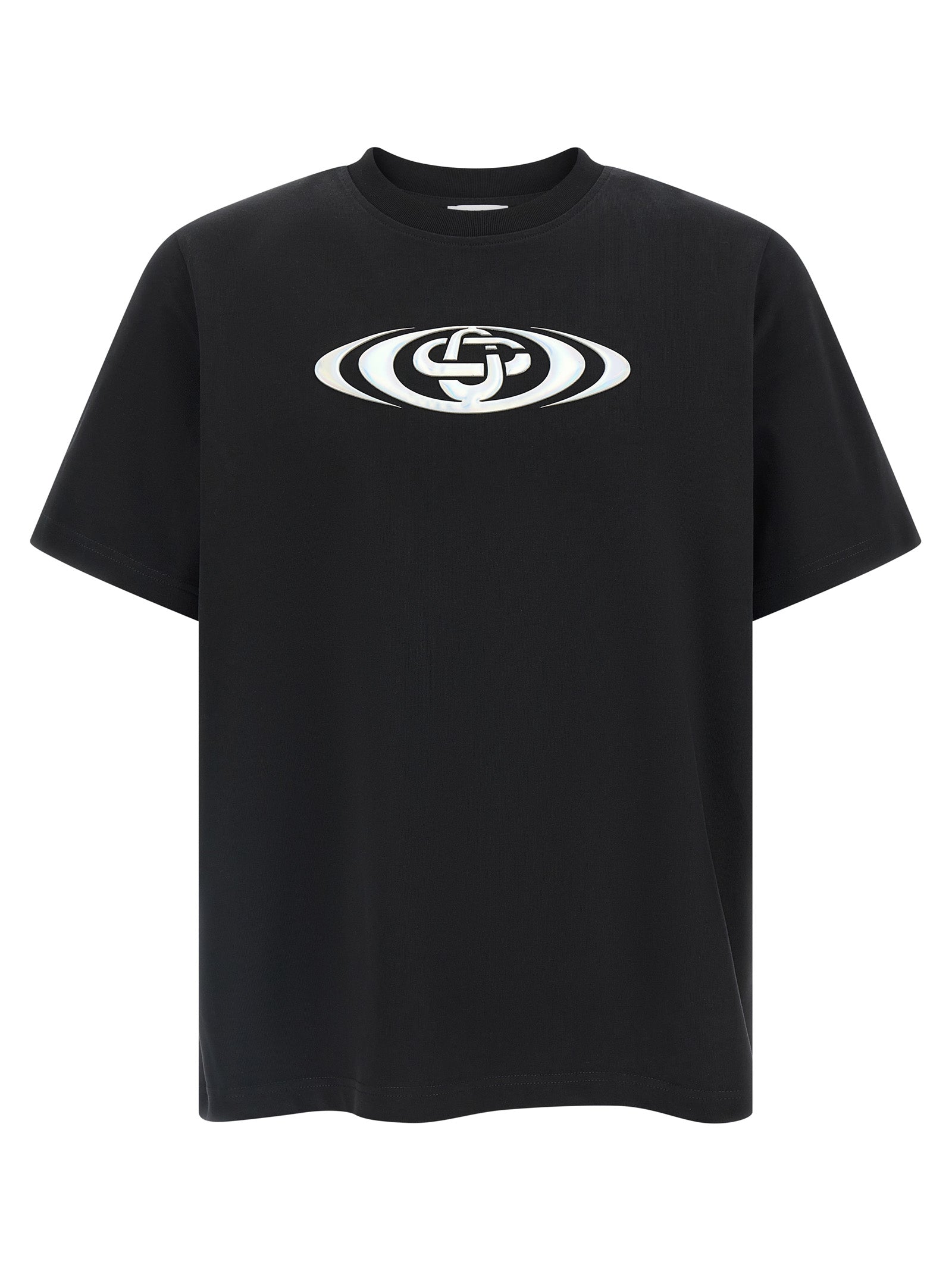Schwarzes Bio-Baumwoll-T-Shirt