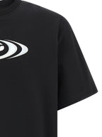 Schwarzes Bio-Baumwoll-T-Shirt