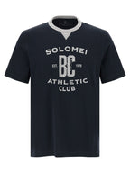 Blaues Baumwoll-T-Shirt