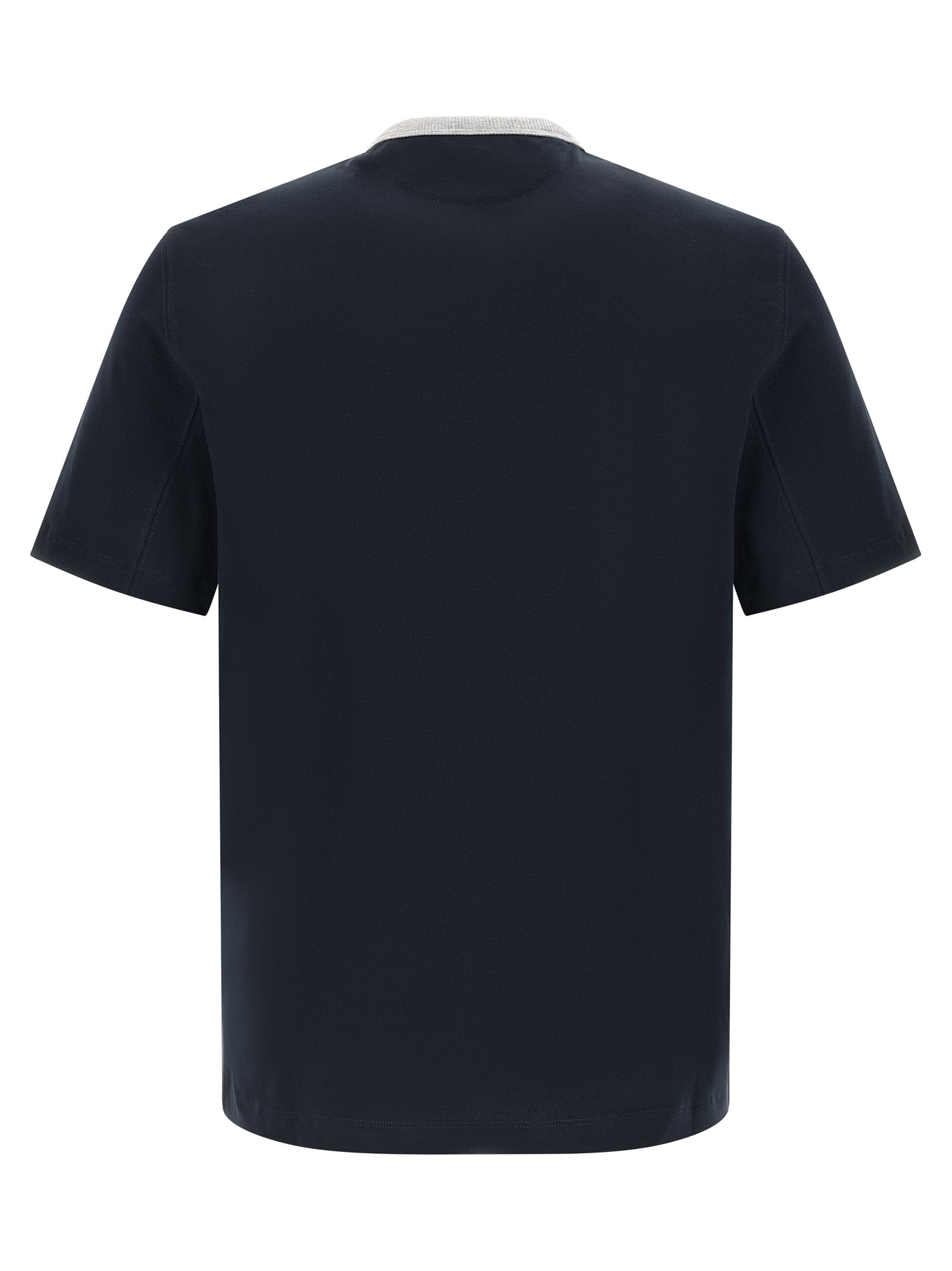Blaues Baumwoll-T-Shirt