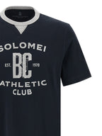 Blaues Baumwoll-T-Shirt