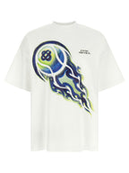 Weißes Baumwoll-T-Shirt