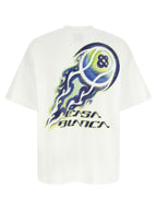 Weißes Baumwoll-T-Shirt