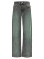 Graue Jeans aus Baumwolle