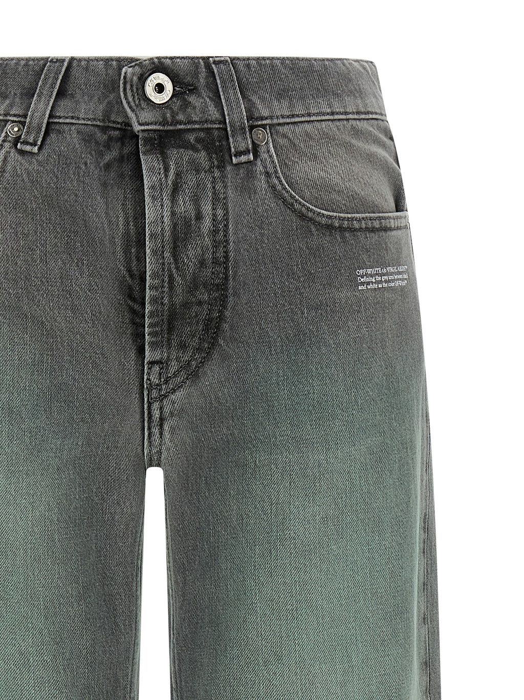 Graue Jeans aus Baumwolle