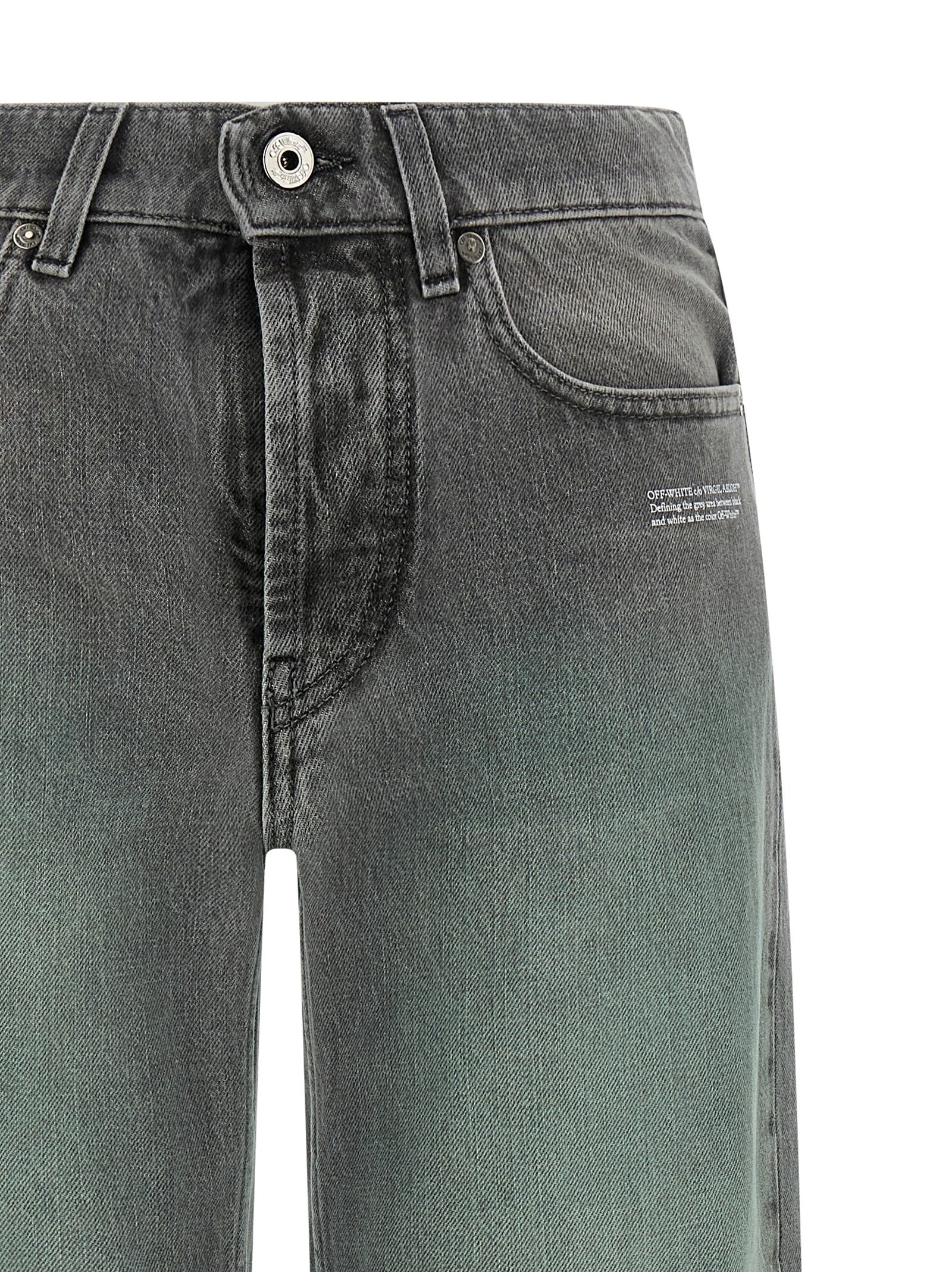 Graue Jeans aus Baumwolle