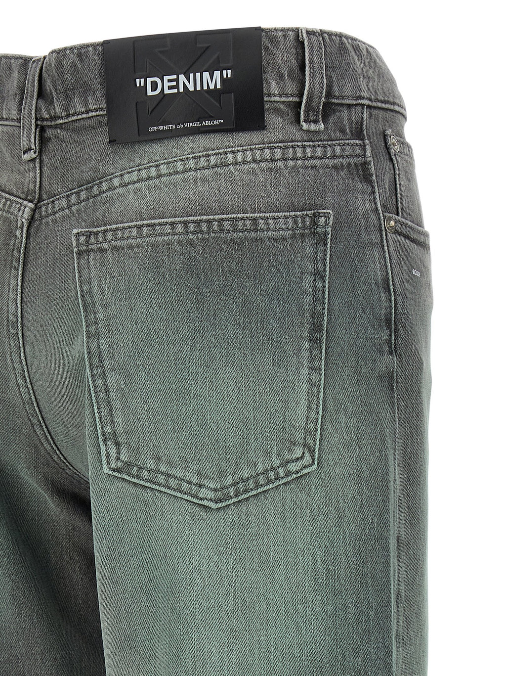 Graue Jeans aus Baumwolle