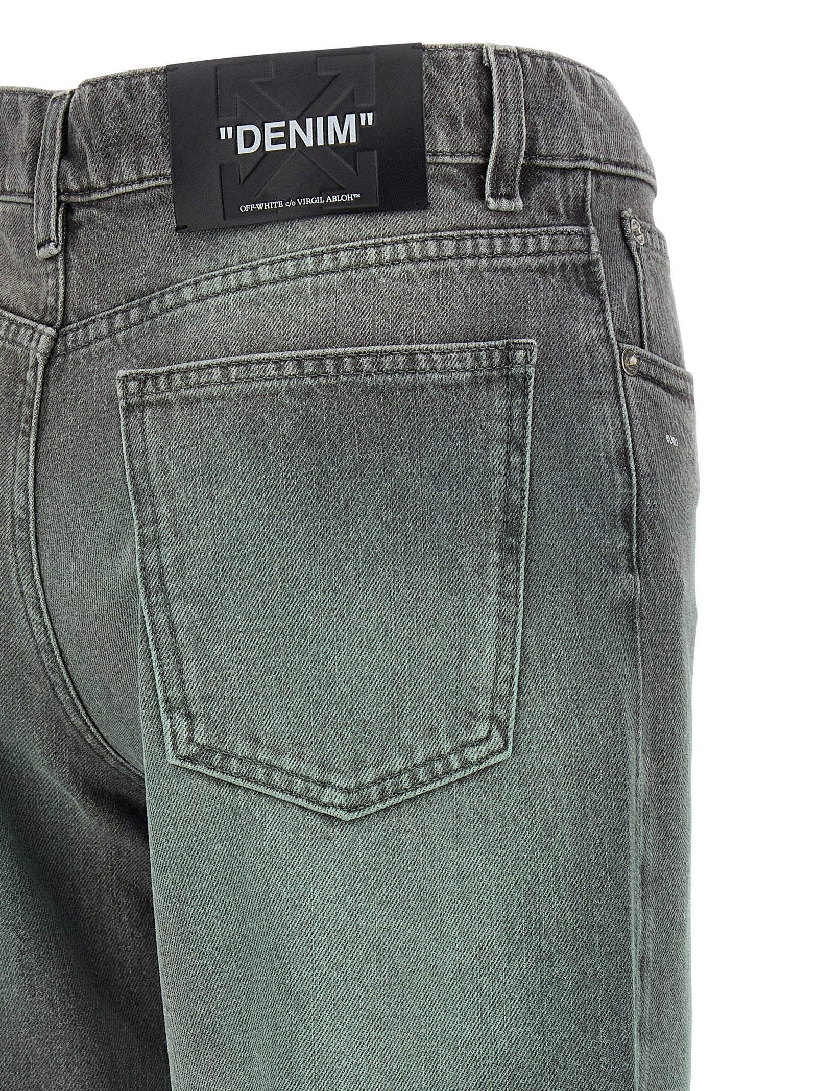 Graue Jeans aus Baumwolle