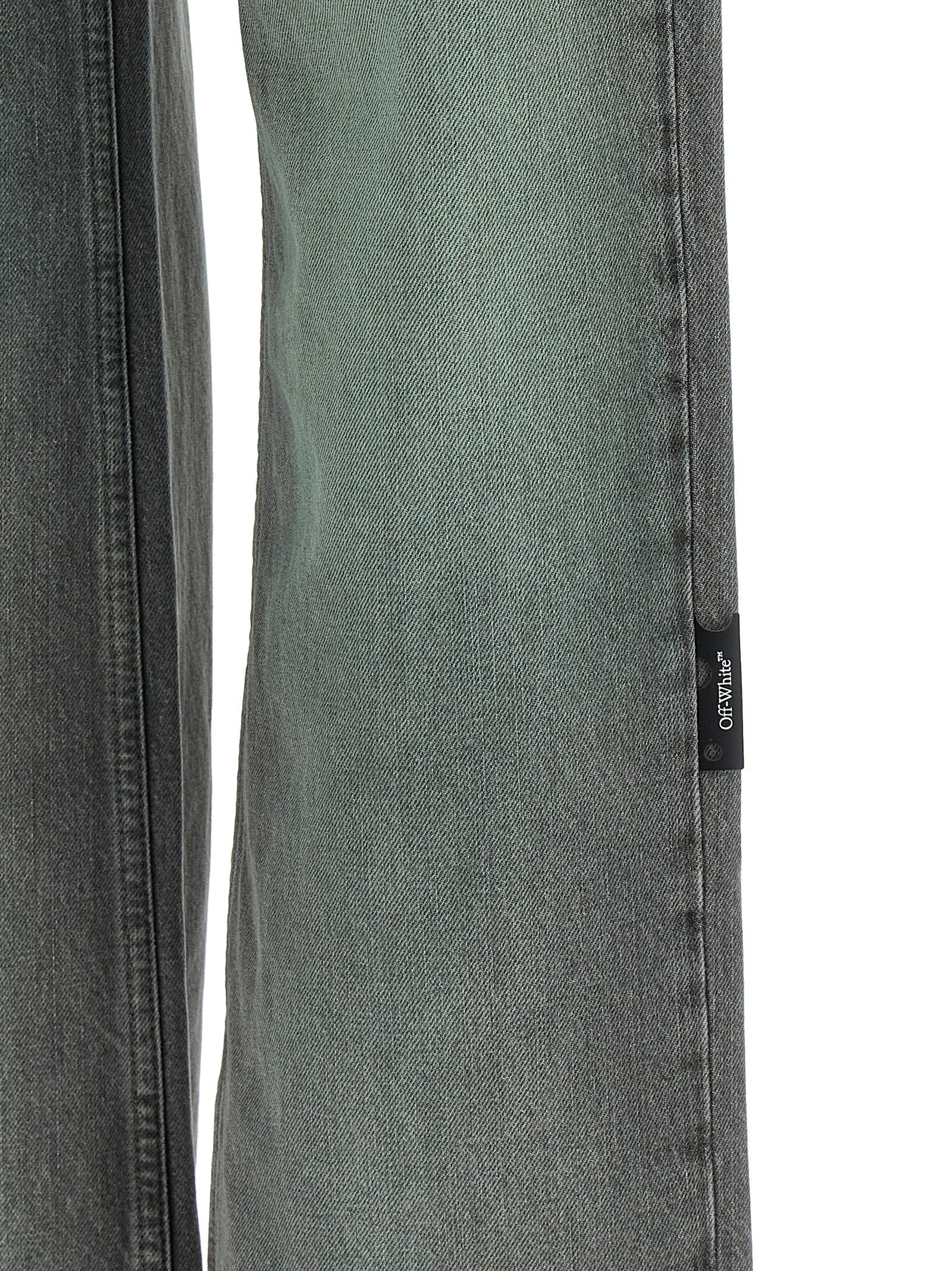 Graue Jeans aus Baumwolle