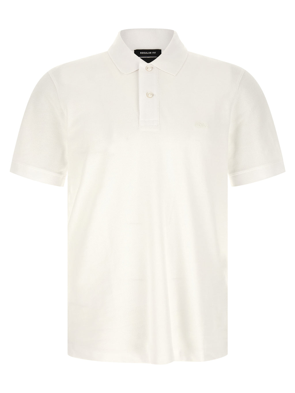 Weißes Poloshirt aus Baumwolle